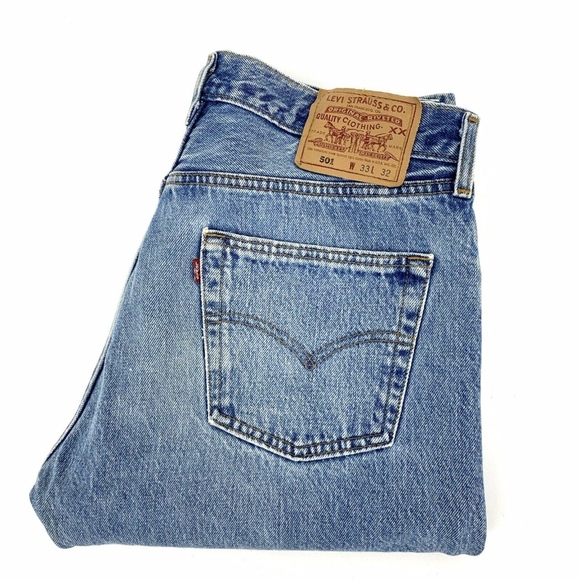 VTG Levis 501 Mom Jeans Selvedge High Waisted 31
